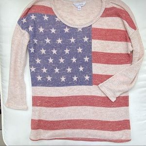 Charming Charlie American 🇺🇸 Flag Lightweight Sweater